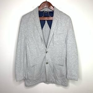 Fossil M Gray Cotton Soft Sport Coat Blazer Jacket